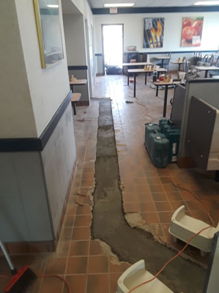 Detecting and Repairing Slab Leak In Local Restaurant